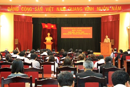 Đảng bộ cơ quan Ban Tuyên giáo Trung ương quán triệt Nghị quyết Trung ương 4 khóa XI